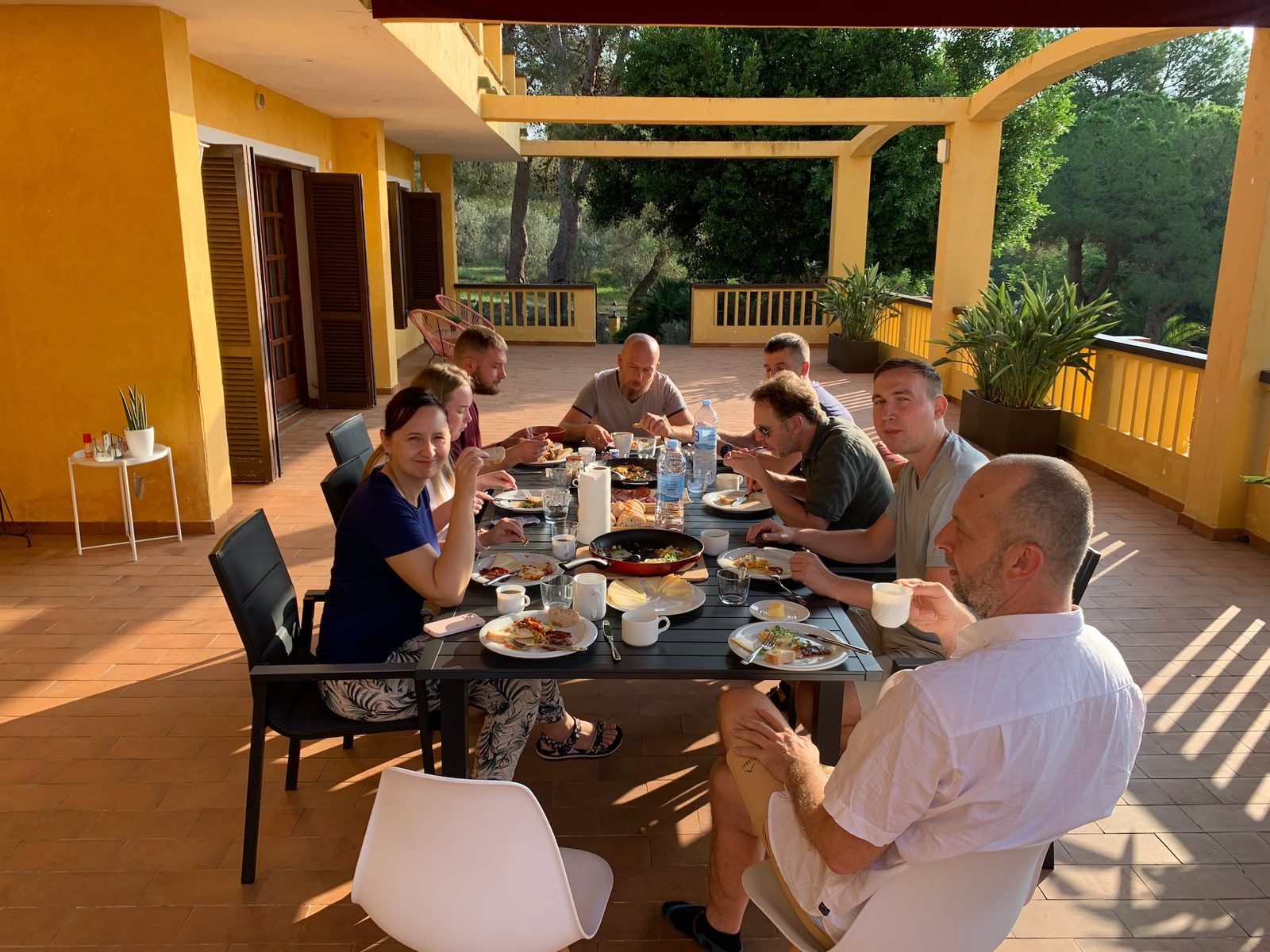 The team in Spain